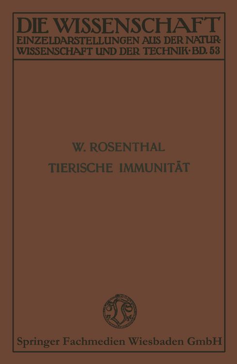 Produktbild: Tierische Immunit&auml;t