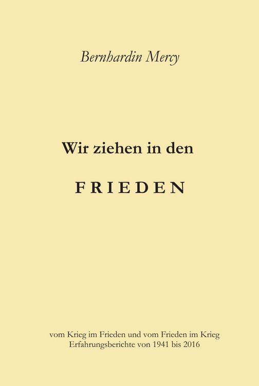 Produktbild: Wir ziehen in den Frieden