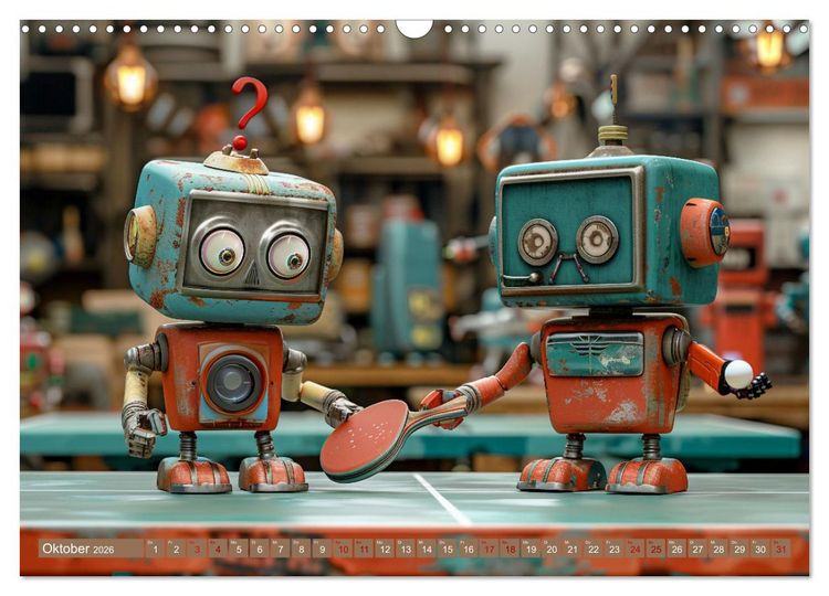 Produktbild: Neues aus dem Roboter Sport Club (Wandkalender 2026 DIN A3 quer), CALVENDO Monatskalender