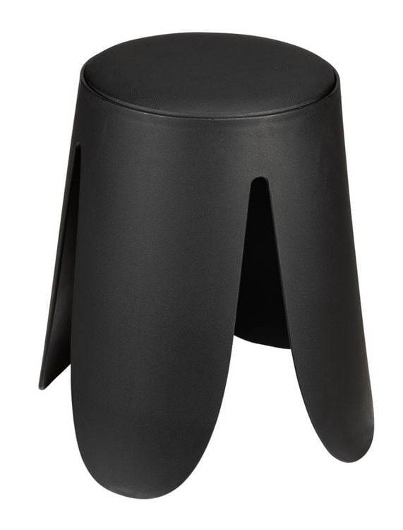 Produktbild: Badhocker Mod. Comiso Schwarz matt, belastbar bis 180 kg
