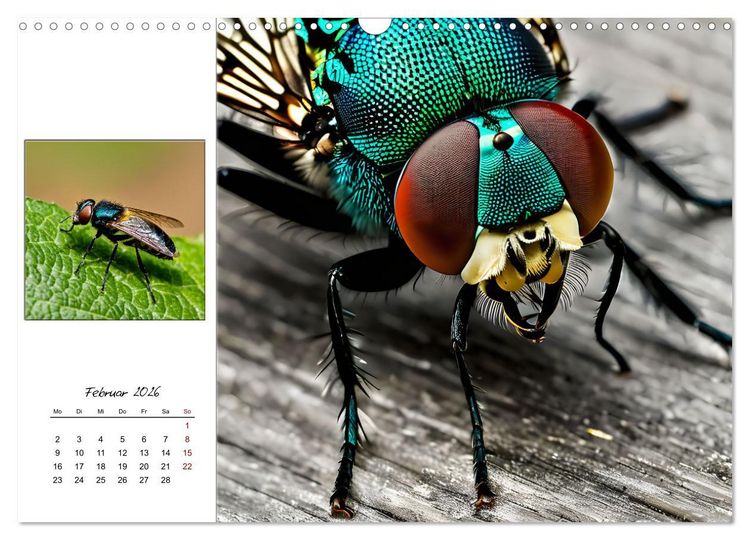 Produktbild: Facettenaugen - Meisterwerke der Natur (Wandkalender 2026 DIN A3 quer), CALVENDO Monatskalender