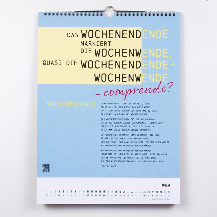 Produktbild: Zungenbrecher-Wandkalender 2027 - Abera kadabera! Willkommen in Barbaras Rhabarberbar!