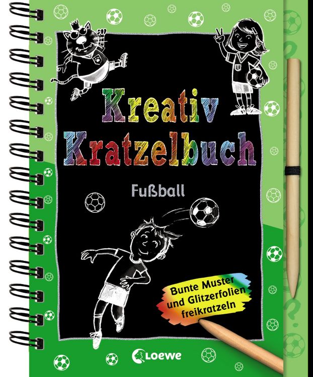 Produktbild: Kreativ-Kratzelbuch: Fu&szlig;ball