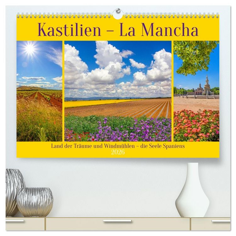 Produktbild: Kastilien - La Mancha (hochwertiger Premium Wandkalender 2026 DIN A2 quer), Kunstdruck in Hochglanz