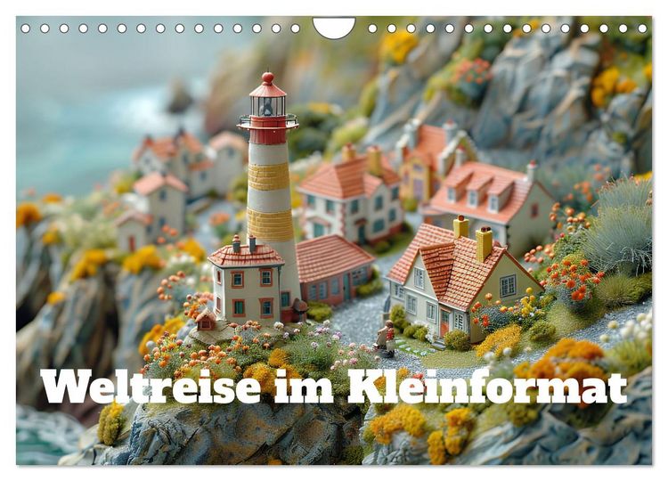 Produktbild: Weltreise im Kleinforma (Wandkalender 2026 DIN A4 quer), CALVENDO Monatskalender