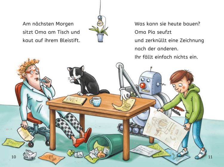 Produktbild: Leseprofis &ndash; Die total verr&uuml;ckte Schrumpf-Maschine, 1. Klasse