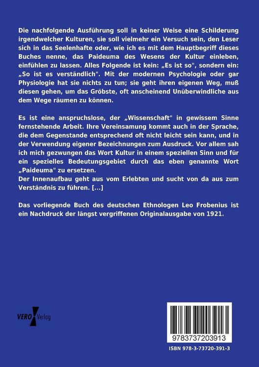 Produktbild: Paideuma - Umrisse einer Kultur- und Seelenlehre