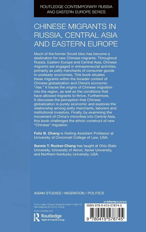 Produktbild: Chinese Migrants in Russia, Central Asia and Eastern Europe