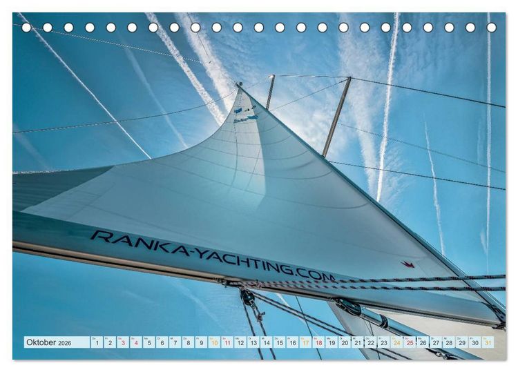 Produktbild: Segelyacht - Freiheit und Abenteuer (Tischkalender 2026 DIN A5 quer), CALVENDO Monatskalender