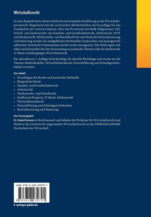 Produktbild: Wirtschaftsrecht
