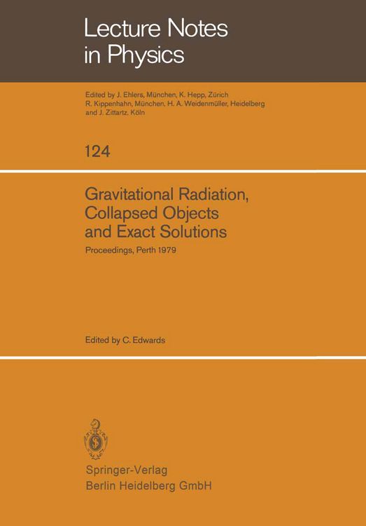 Produktbild: Gravitational Radiation, Collapsed Objects and Exact Solutions
