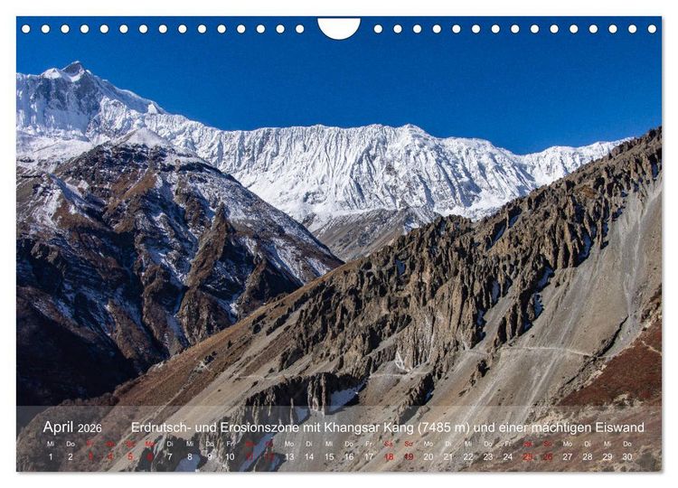 Produktbild: NEPAL - rund um die Annapurna (Wandkalender 2026 DIN A4 quer), CALVENDO Monatskalender