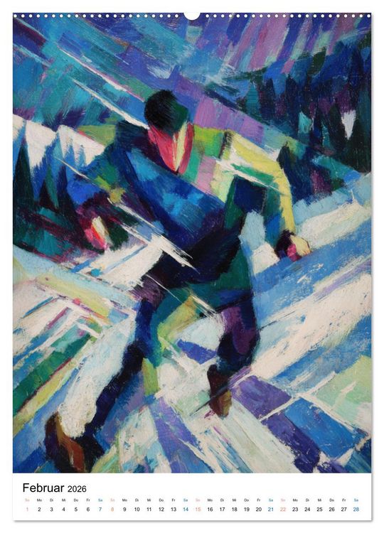Produktbild: Laufkunst. (Wandkalender 2026 DIN A2 hoch), CALVENDO Monatskalender