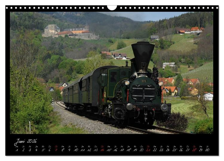 Produktbild: Mit Volldampf durch Mitteleuropa (Wandkalender 2026 DIN A3 quer), CALVENDO Monatskalender