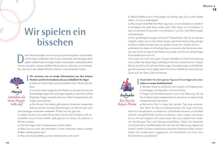 Produktbild: Ikigai - Das 12-Wochen-Programm f&uuml;r Gl&uuml;ck und Gesundheit