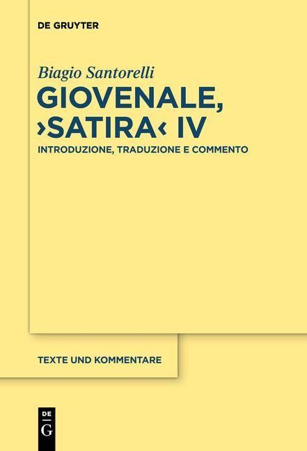 Produktbild: Giovenale, "Satira" IV