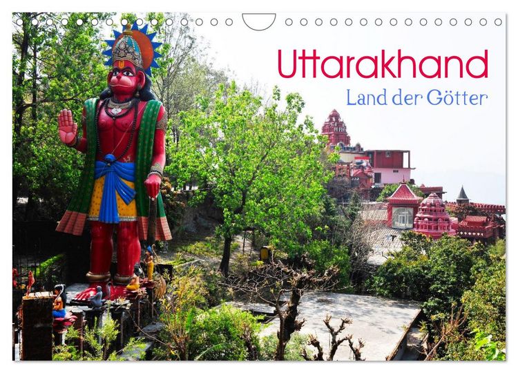 Produktbild: Uttarakhand &ndash; Land der G&ouml;tter (Wandkalender 2026 DIN A4 quer), CALVENDO Monatskalender