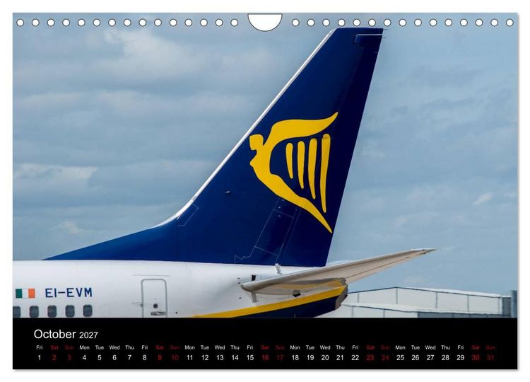 Produktbild: Commercial Airlines (Wall Calendar 2027 DIN A4 landscape), CALVENDO 12 Month Wall Calendar