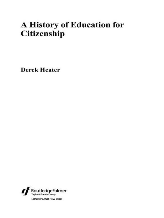 Produktbild: A History of Education for Citizenship