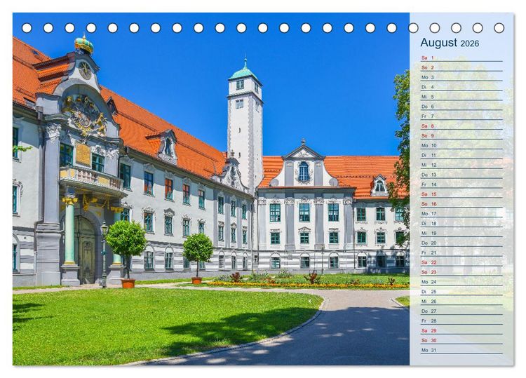 Produktbild: Romantisches Augsburg (Tischkalender 2026 DIN A5 quer), CALVENDO Monatskalender