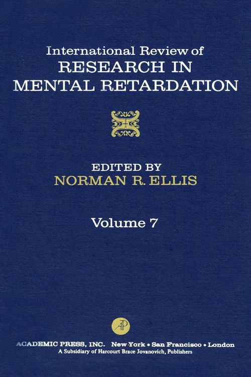 Produktbild: International Review of Research in Mental Retardation
