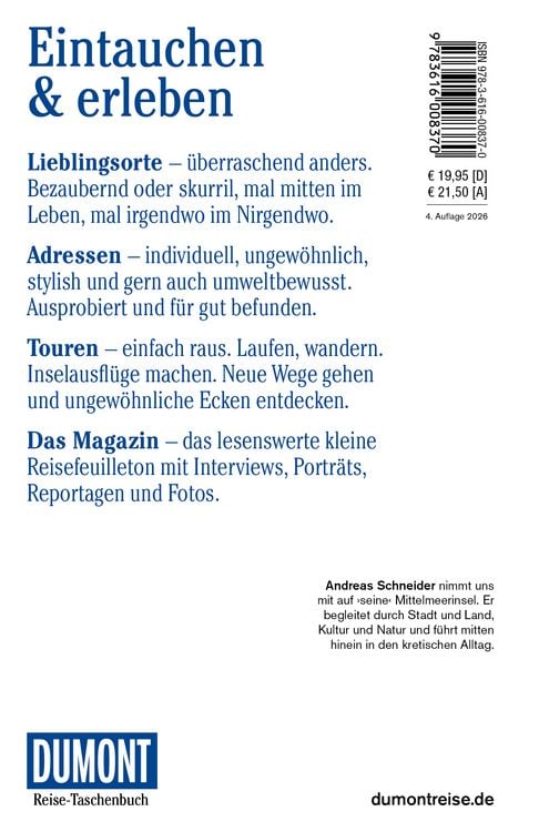 Produktbild: DUMONT Reise-Taschenbuch Reisef&uuml;hrer Kreta