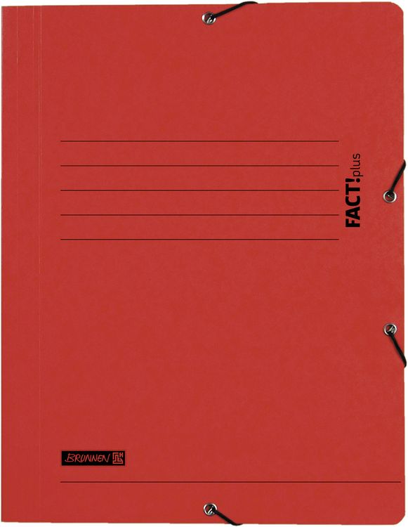 Produktbild: Brunnen Sammelmappe FACT! rot Gummizug
