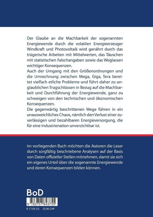 Produktbild: Die Irrwege der Energiewende