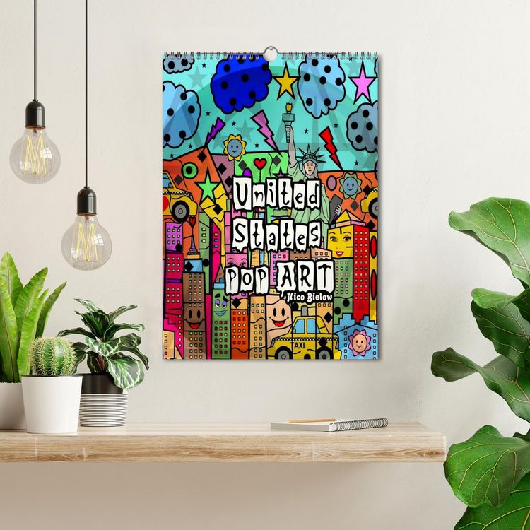 Produktbild: United States Pop Art von Nico Bielow (Wandkalender 2026 DIN A3 hoch), CALVENDO Monatskalender