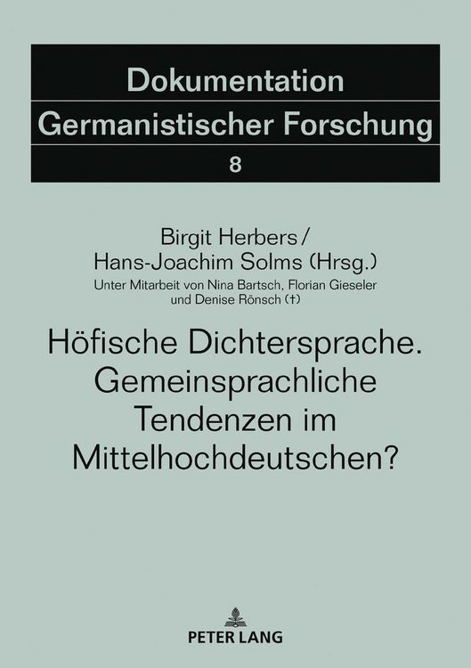 Produktbild: H&ouml;fische Dichtersprache. Gemeinsprachliche Tendenzen im Mittelhochdeutschen?