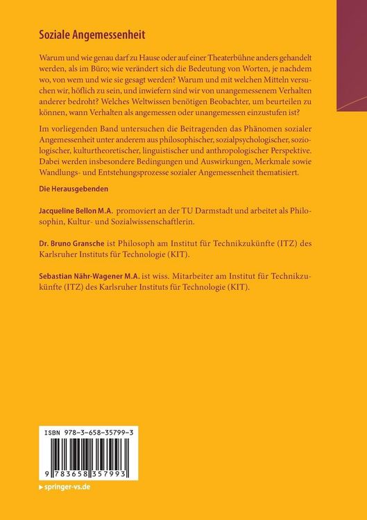 Produktbild: Soziale Angemessenheit
