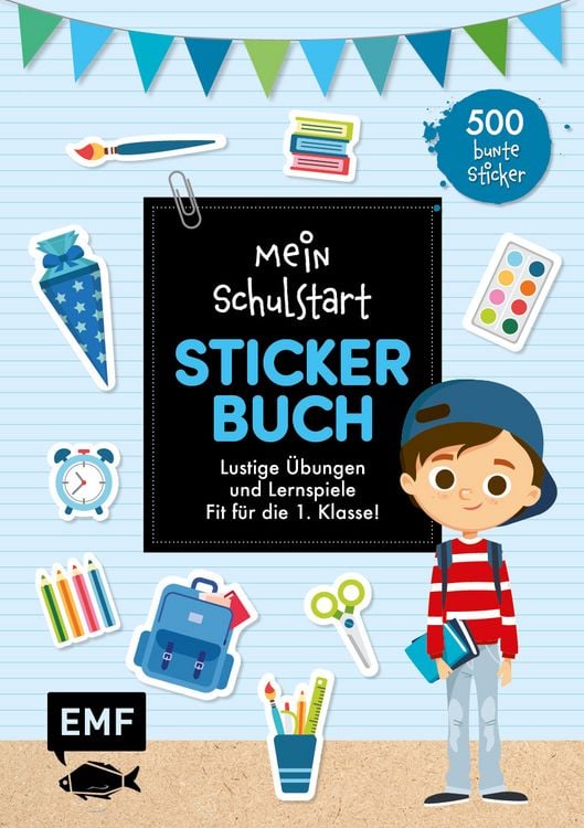 Produktbild: Mein Schulstart Stickerbuch (blau)