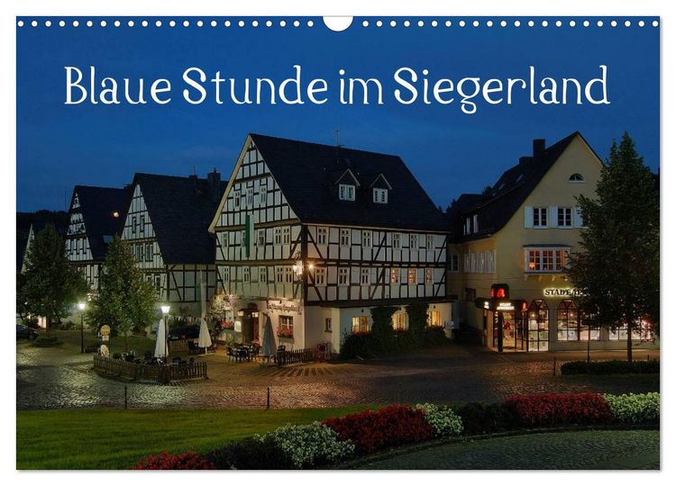 Produktbild: Blaue Stunde im Siegerland (Wandkalender 2026 DIN A3 quer), CALVENDO Monatskalender