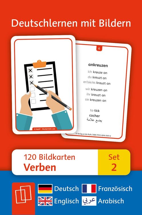 Produktbild: Verben: Set 2 - Deutsch, Englisch, Franz&ouml;sisch und Arabisch