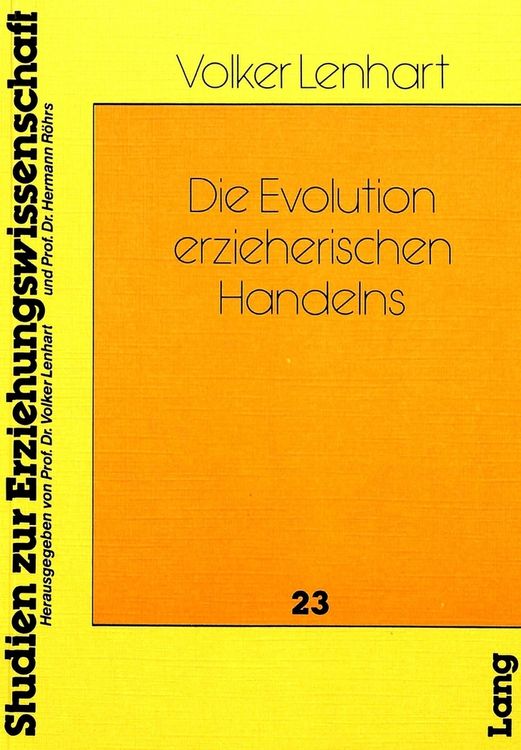 Produktbild: Die Evolution erzieherischen Handelns