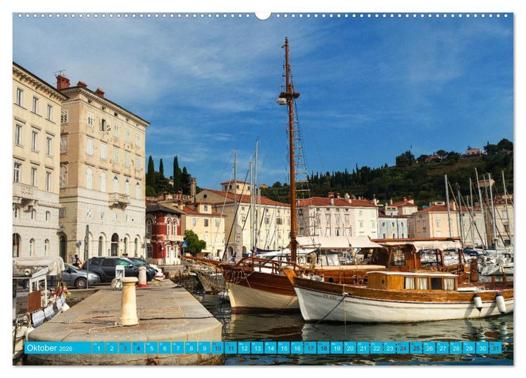 Produktbild: Piran - Slowenische Perle an der Adriak&uuml;ste (Wandkalender 2026 DIN A2 quer), CALVENDO Monatskalender