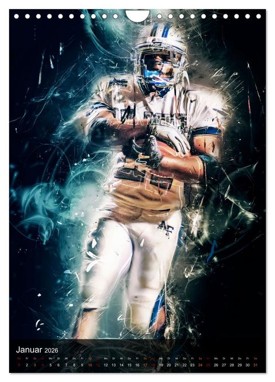 Produktbild: American Football - einfach faszinierend (Wandkalender 2026 DIN A4 hoch), CALVENDO Monatskalender