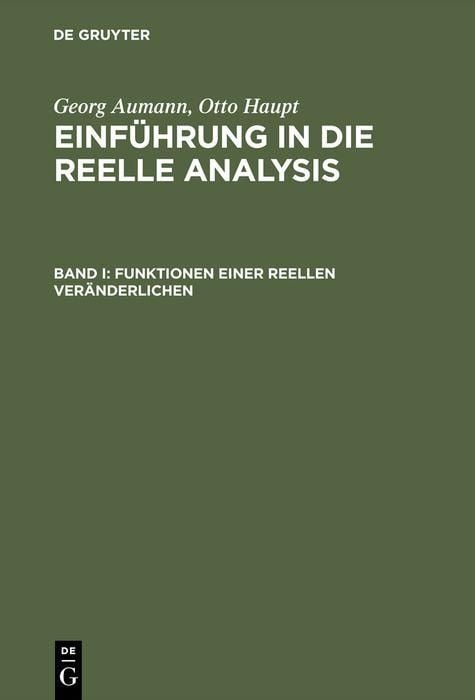 Produktbild: Funktionen einer reellen Ver&auml;nderlichen
