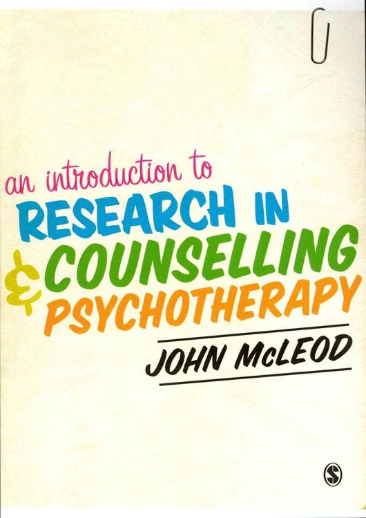 Produktbild: An Introduction to Research in Counselling and Psychotherapy