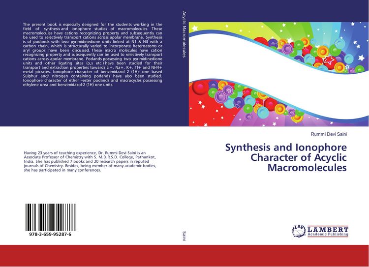Produktbild: Synthesis and Ionophore Character of Acyclic Macromolecules