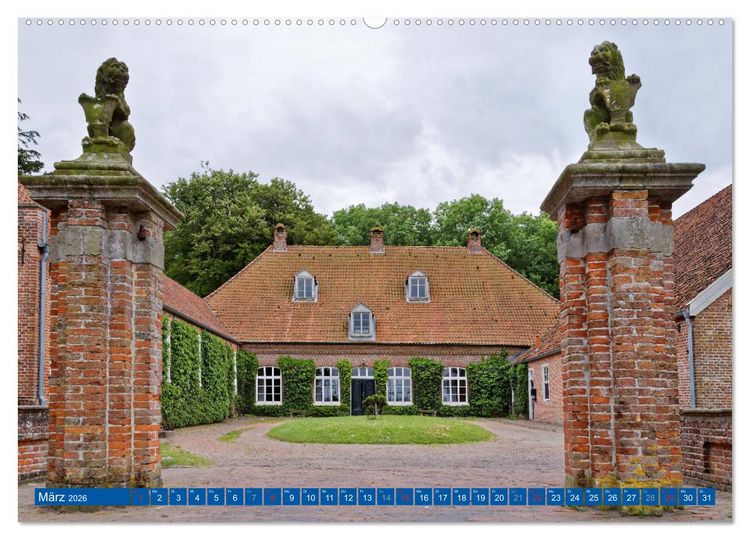 Produktbild: Die Krummh&ouml;rn Gemeinde in Ostfriesland (Wandkalender 2026 DIN A2 quer), CALVENDO Monatskalender