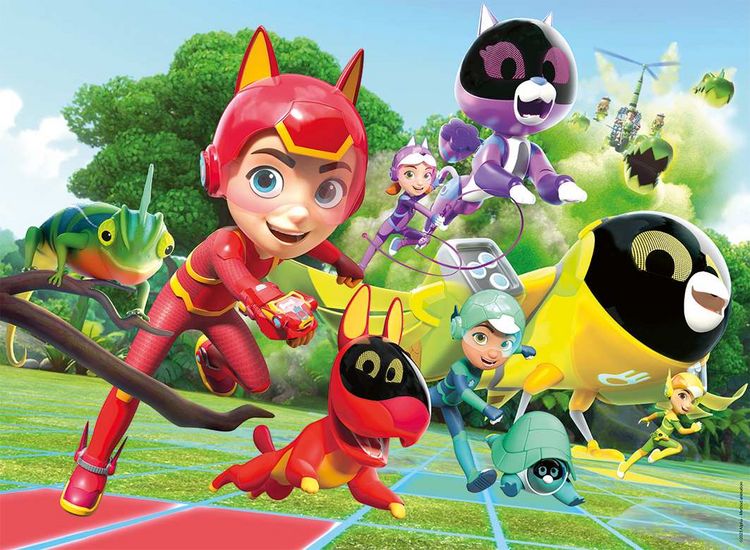 Produktbild: Kinderpuzzle 100 XXL Teile - Petronix Defenders - Das Petronix-Team