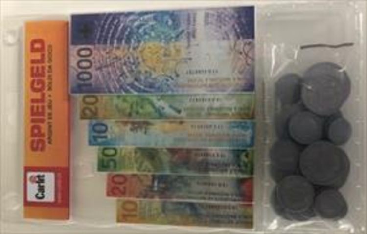 Produktbild: Carlit Spielgeld / Argent de jeu Schweizer Franken