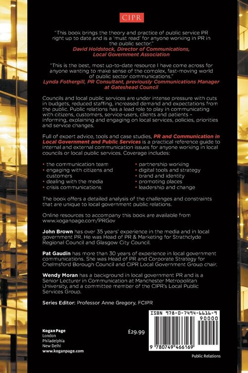 Produktbild: PR and Communication in Local Government and Public Services