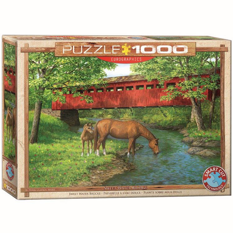 Produktbild: Eurographics 6000-0834 - Sweet Water Br&uuml;cke by Persis Clayton Weirs , Puzzle, 1.000 Teile