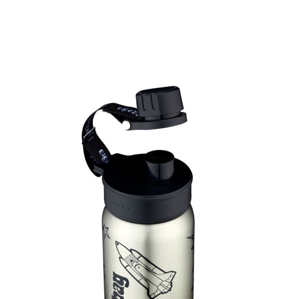 Produktbild: Ergobag Edelstahl Trinkflasche Schwarz
