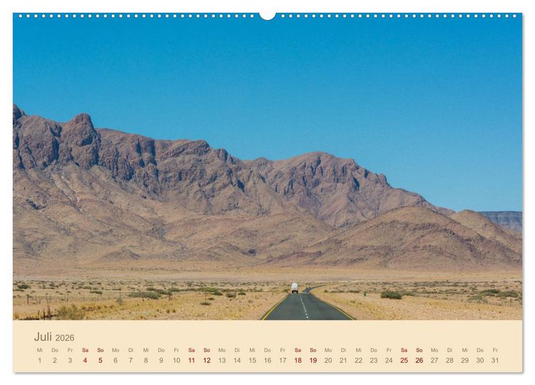 Produktbild: Einmalige Landschaften in Afrika (hochwertiger Premium Wandkalender 2026 DIN A2 quer), Kunstdruck in Hochglanz