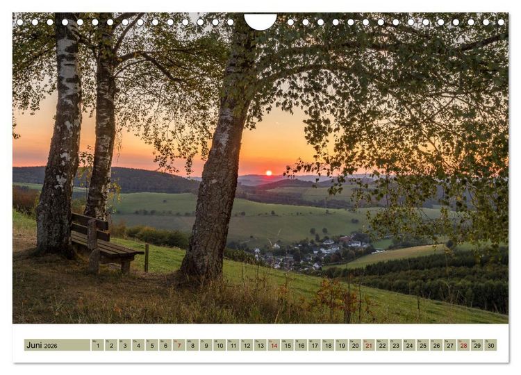 Produktbild: Sauerland - Land der tausend Berge (Wandkalender 2026 DIN A4 quer), CALVENDO Monatskalender