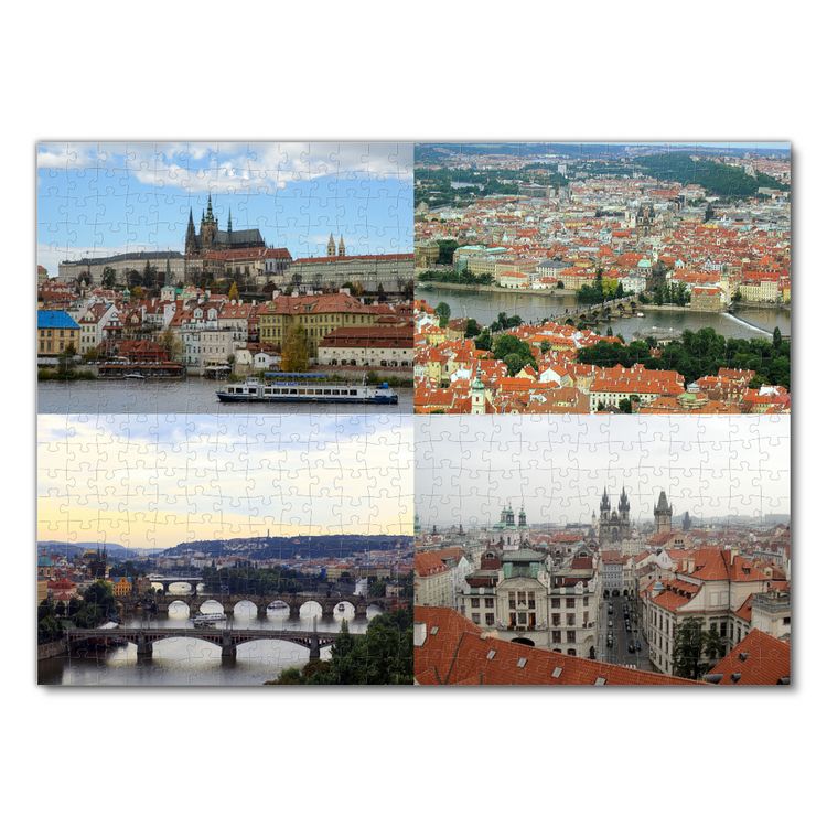 Produktbild: Lais Puzzle Collage Prag 500 Teile