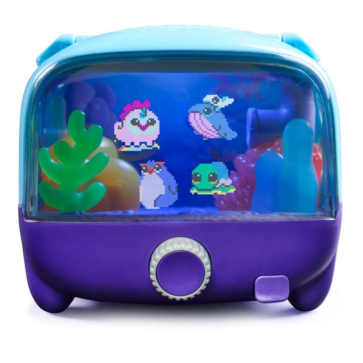 Produktbild: Bitzee Aquarium - interaktives digitales Haustier & 3D-Schreibtisch-Gadget mit Kugeln zum F&uuml;ttern, 30 Tiere sammeln, Geschenk ab 5 Jahren